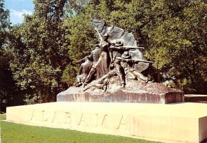 Alabama Memorial, Gettysburg, PA USA Postcard