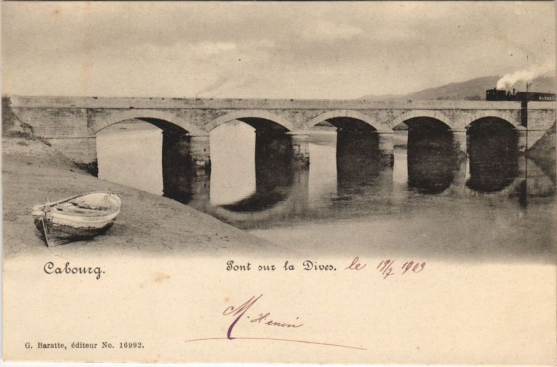 CPA CABOURG Pont sur la Dives (1250235)