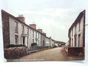 Main Street Llanon Village Cardiganshire Early Vintage Postcard 1920s