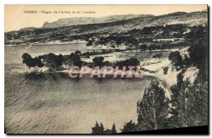 Old Postcard Cassis Beach and the Arena Courton