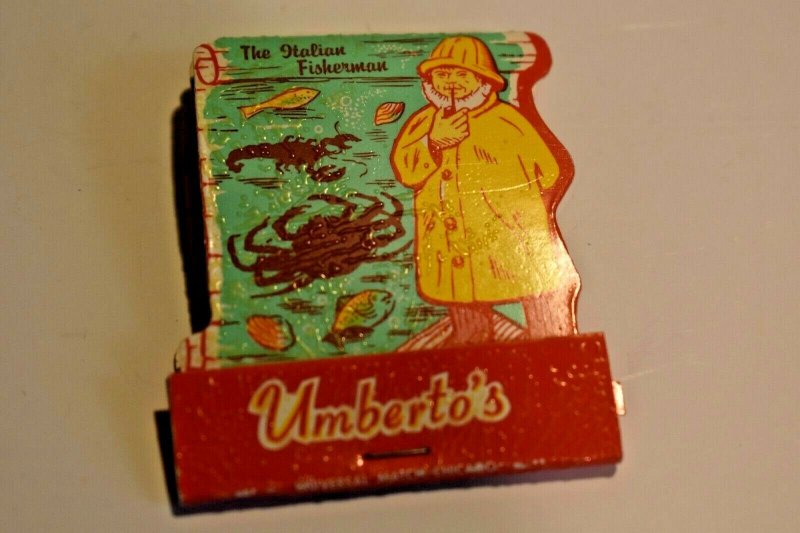 Umberto's The Italian Fisherman Streamwood Illinois Map Matchbook