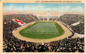 Los Angeles, California - The Coliseum at Exposition Park - in the 1940s