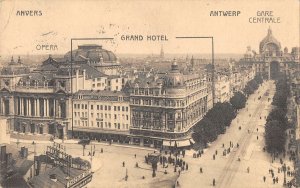 B107003 Belgium Anvers Antwerp Opera, Grand Hotel Gare Centrale