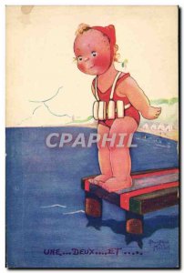 Old Postcard Fantasy Illustrator Child Beatrice Mallet A and two