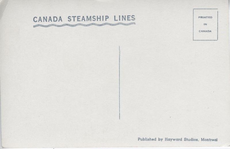 Canada Steamship Lines, Quebec City QC, Que Quebec Postcard RPPC