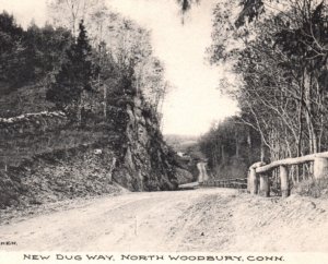 CT Woodbury Connecticut Dug Way Road Postcard