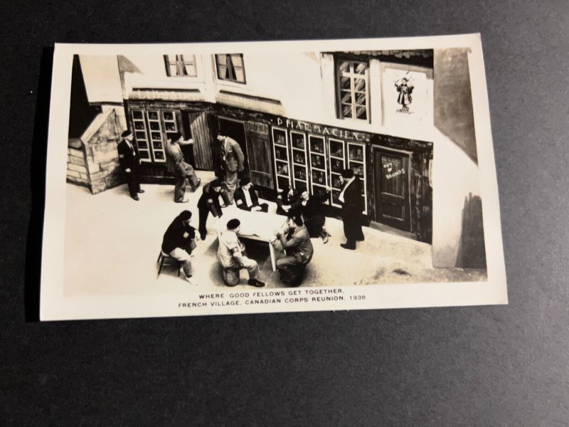 Mint Canada RPPC Postcard Good Fellows Get Together 1938 Canadian Corps Reunion