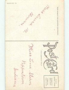 Divided-Back CHRISTMAS BIRDS SCENE Pretty Postcard W8512