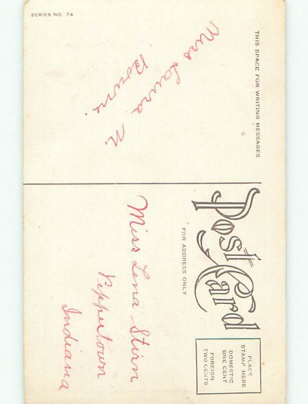 Divided-Back CHRISTMAS BIRDS SCENE Pretty Postcard W8512