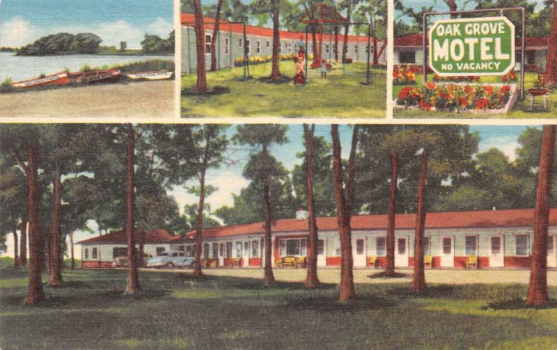 Cambridge Minnesota Oak Grove Motel Multiview Vintage Postcard AA65436