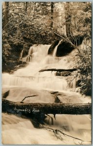 WINOOSKI FALLS PA 1908 ANTIQUE REAL PHOTO POSTCARD RPPC