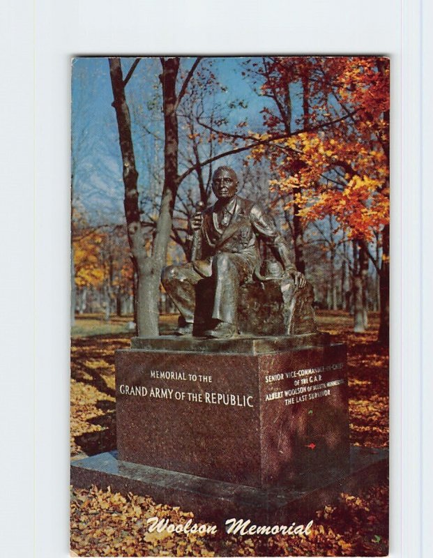 Postcard Woolson Memorial, G. A. R. Gettysburg Battlefield, Gettysburg, PA