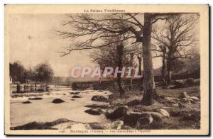 Postcard Old Mortagne Falls d & # 39eau has Fleuriais