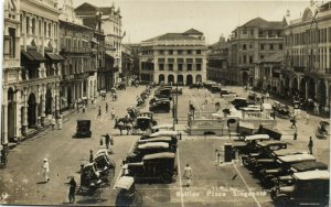 PC CPA SINGAPORE, RAFFLES PLACE, Vintage REAL PHOTO Postcard (b24926)