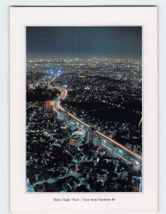 Postcard View from Sunshine 60, Tokyo Night View, Tokyo, Japan