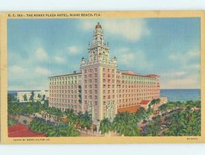 Linen RONEY PLAZA HOTEL Miami Beach Florida FL B2863