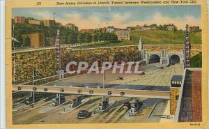 Postcard Old New Jersey Entrance to the Lincoln Tunnel Between New York City ...