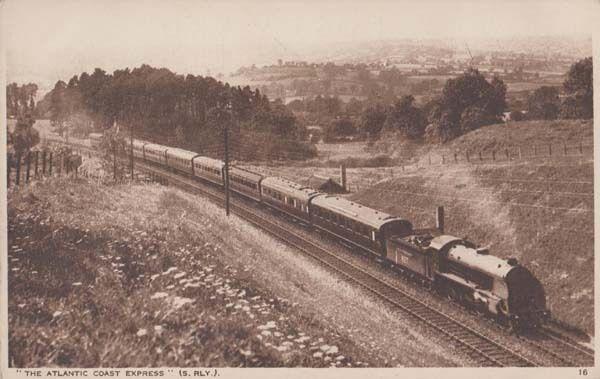 Atlantic Coast Express Train Antique Railway London Photochrom Railways Postcard