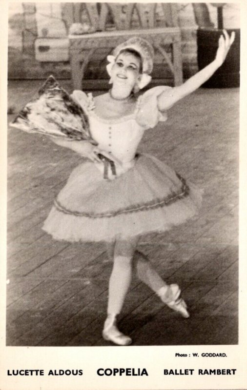 England London Ballet Rambert Coppelia Lucetta Aldous Real Photo