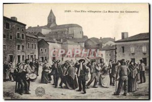 Old Postcard Folklore A village festival The bourree conscripts