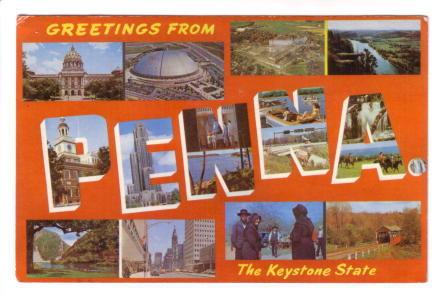 Collage, Greetings from the Keystone State, Pennsylvania