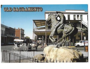 Old Sacramento Historic Area of Gold Rush Days California  4 by 6 card