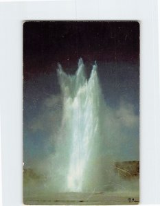 Postcard Great Fountain Geyser, Lower Geyser Basin, Yellowstone Nat'l Park, WY