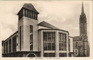 CPA QUIMPER La Halle aux grains (143638)