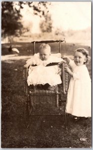 Babies & Children Photograph Cute Smle White Dress Postcard