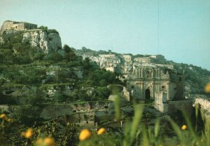 Postcard Saint Matteo The Church On Homnymous Hill Ragusa Scicli Italy