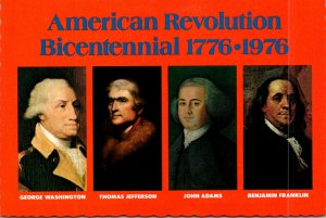 History American Revolution Bicentennial 1776-1976 Washington Jefferson Adams...