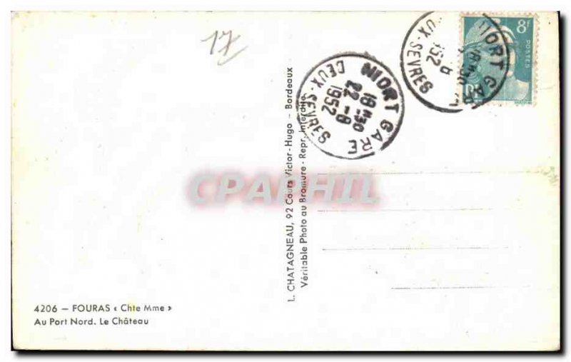 Old Postcard Fouras (Ch Inf) At North Harbor The castle