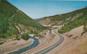 Montana U S Highway 10 Approaching Lookout Pass