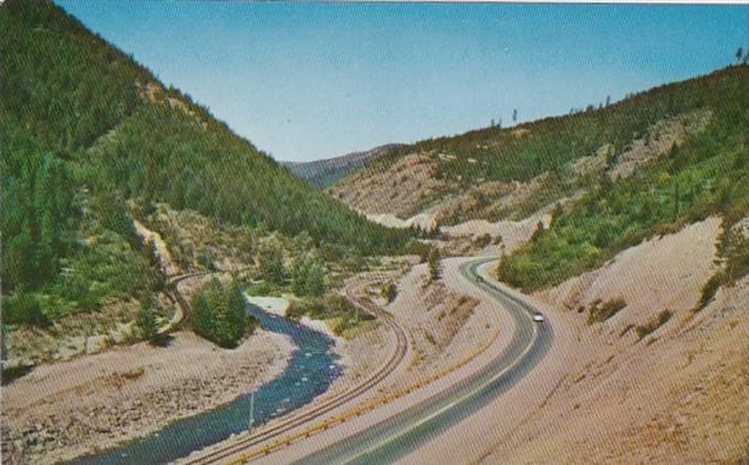 Montana U S Highway 10 Approaching Lookout Pass