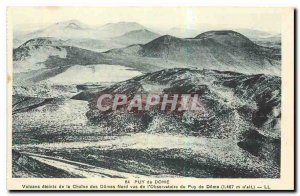 Old Postcard Puy de Dome Volcano extinguished the Domes Northern Chain saw Ob...