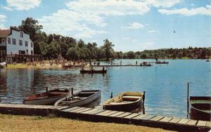 Saylors Lake Pennsylvania Pavilion And Beach Waterfront Vintage Postcard K66228