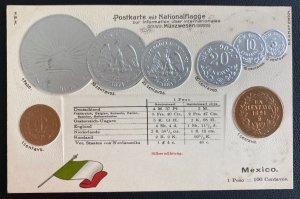 Mint Germany Picture Postcard Coins Of Mexico