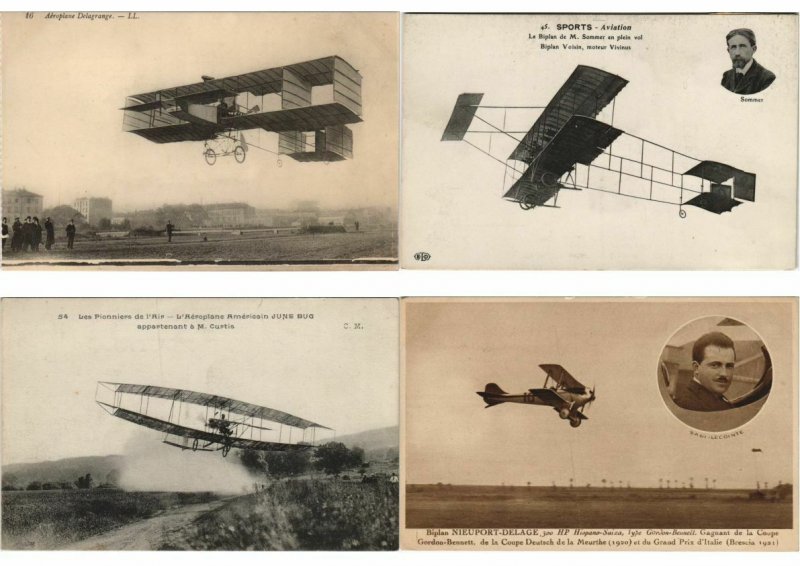 EARLY AVIATION AIRCRAFT ALL BIPLAN 33 CPA Pre-1930 (L4393)