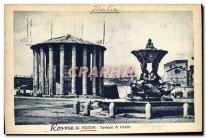 Old Postcard Roma Tempio di Vesta