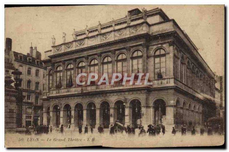 Old Postcard Lyon Grand Theater