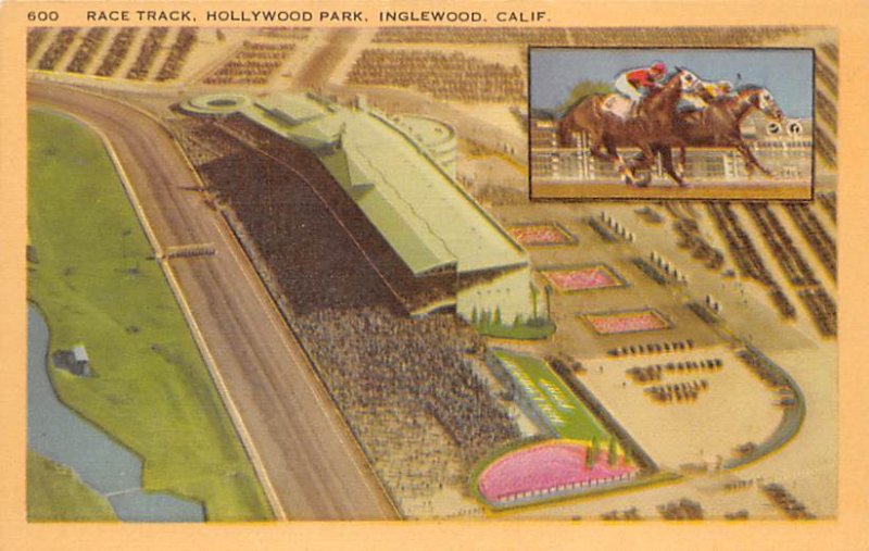Race Track Hollywood Park Inglewood California  
