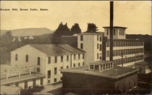 Kezar Falls ME Woolen Mill c1910 Postcard