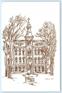 DAVENPORT, Iowa IA ~ Ambrose Hall ST. AMBROSE COLLEGE 1982 Art 4x6 Postcard