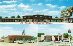 NE, Benkelman, Nebraska, Circle B Motor Lodge & Cafe, Amoco Gas Station