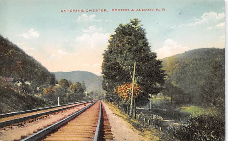 Entering Chester, Boston and Albany Railroad Railroad, Misc. Unused 