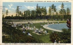 Childrens wading pool - Seattle, Washington WA  