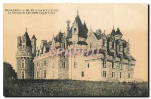 Old Postcard Haute Vienne surroundings Chalus Chateau de Lambertie frontage S O