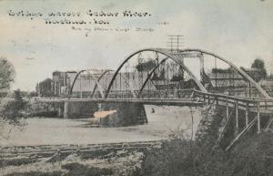 Bridge over Cedar River - Nashua, Iowa - pm 1910 - DB