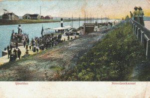 Netherlands IJmuiden Noordzeekanaal Vintage Postcard 03.76