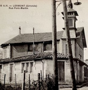 Bordeaux France Rue Pont Martin Lormont City 1910s Postcard PCBG12A